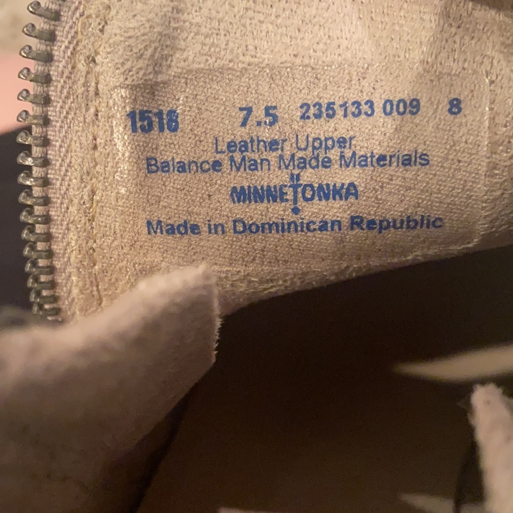 Minnetonka Tan Suede Studded Ankle Boots - Picture 4 of 5